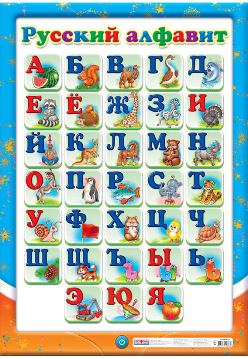 Poster. Russian alphabet