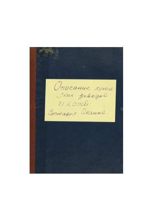 Описание Луньевских копей и заводов