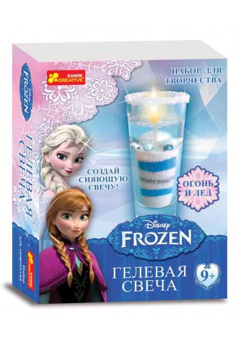 Frozen helium candle