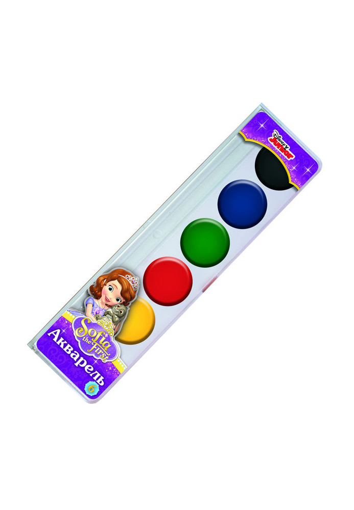 Watercolor paint Princess Sofia 6 colors