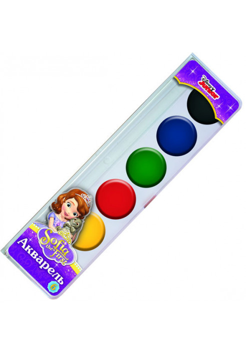 Watercolor paint Princess Sofia 6 colors