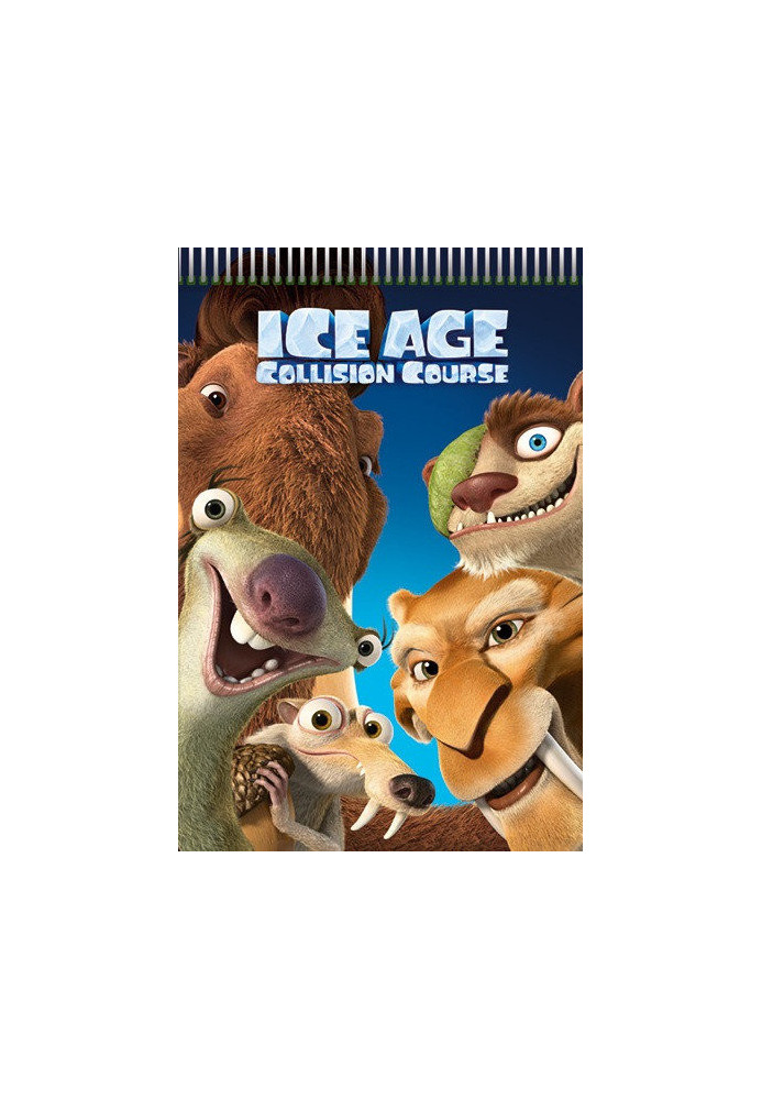 Блокнот для нотаток ф.А6, пружина, 50 арк., Ice Age № 4