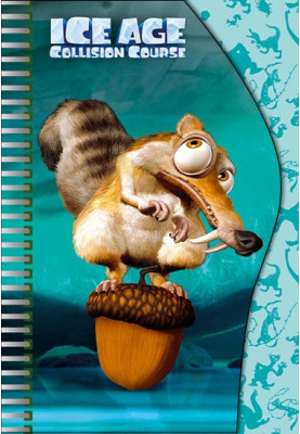 Notebook for notes f.A6, cut-out wave, spring, Ice Age 50 sheets No. 2