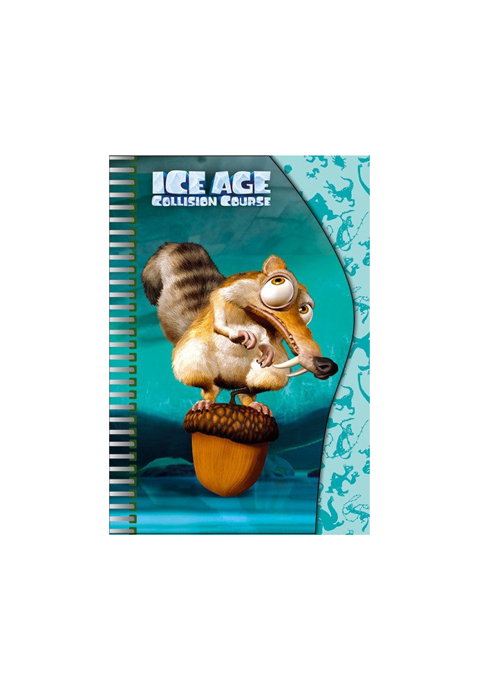 Notebook for notes f.A6, cut-out wave, spring, Ice Age 50 sheets No. 2