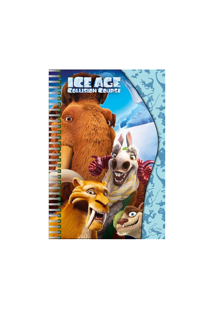 Notebook for notes f.A6, cut-out wave, spring, Ice Age 50 sheets No. 2