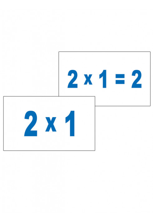 Doman cards. Multiplication