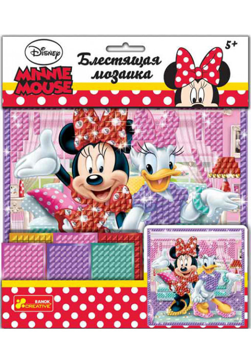 Glitter Mosaic Duck and Mini Mouse