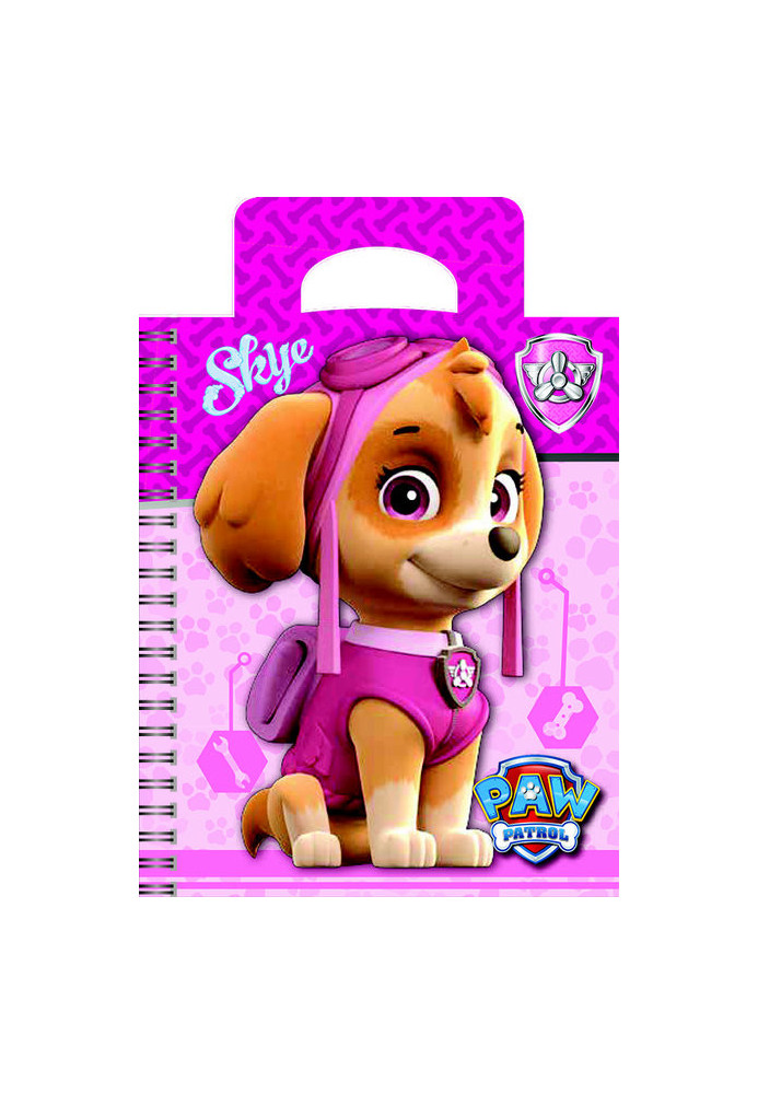 Notebook for notes f.A6, die-cut bag, spring, PAW Patrol Series 50 sheets No. 2