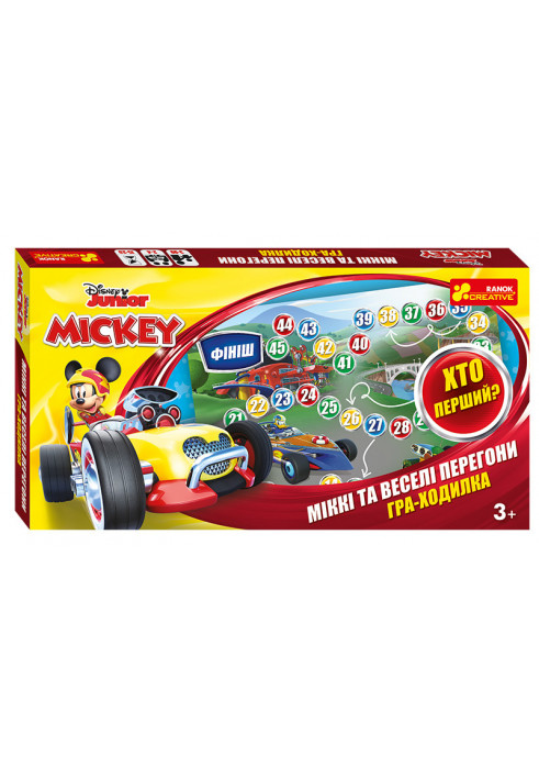 Walking board game. Mickey and fun races