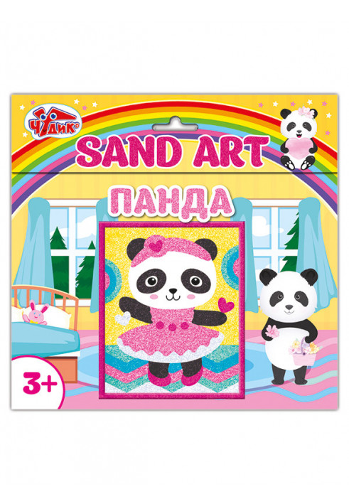 Sand picture Panda