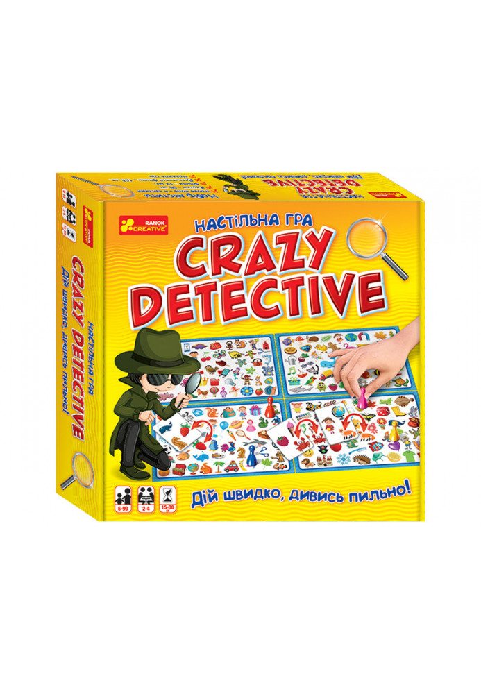 Board game. Crazy detective