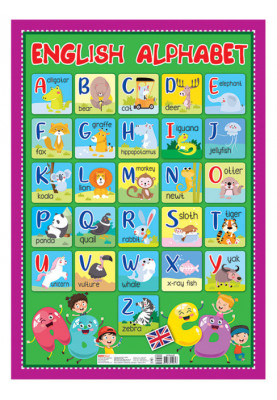 Alphabet. The English alphabet is printed