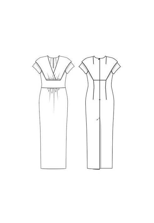 Pattern Evening dress with pressed cut (Burda 11/2011, pattern number 119 B) (Burda 11/2011, № викрійки 119 B)