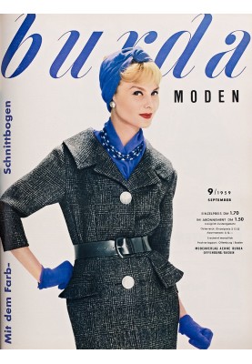 Выкройка Пальто винтажное из Burda 9/1959 (Burda 11/2019, № выкройки 120)