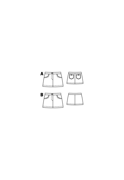 Pattern Mini skirt made of artificial leather (Burda 11/2010, pattern number 149 A)