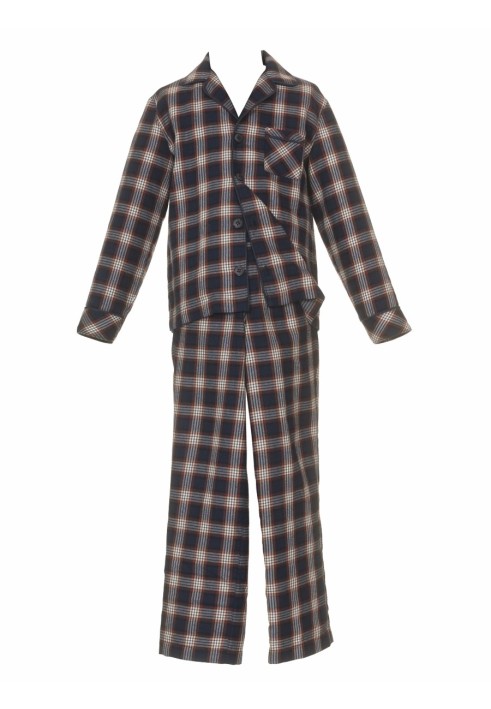 Pattern Flannel pajamas in a classic style (Burda 12/2010, pattern number 135)