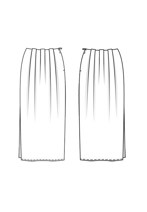 Pattern Maxi skirt with soft pleats (Burda 11/2011, pattern number 116 B)