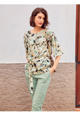 Pattern Tunic straight cut with short sleeves (Burda 4/2020, pattern number 109)