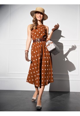 Pattern Dress with polka dots from the movie "Beauty" (Burda 4/2020, pattern number 101 B)