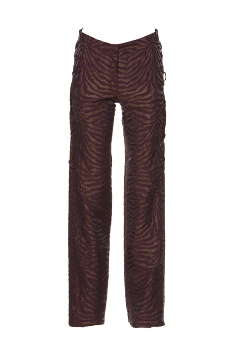 Pattern Straight-cut pants with laces (Burda 10/2011, pattern number 132)