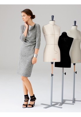 Pattern Sheath dress with 3/4 sleeves (Burda 10/2012, pattern number 118 A)