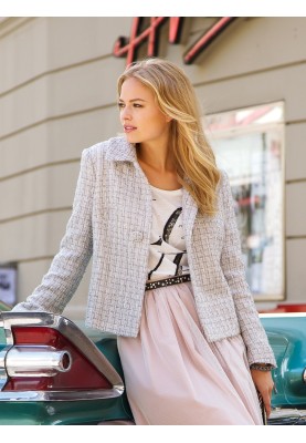 Pattern Boucle jacket with turn-down collar (Burda 10/2012, pattern number 124)