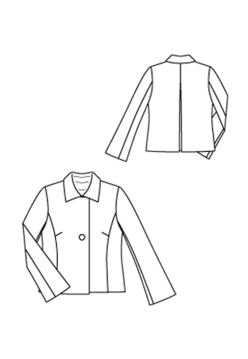 Pattern Boucle jacket with turn-down collar (Burda 10/2012, pattern number 124)