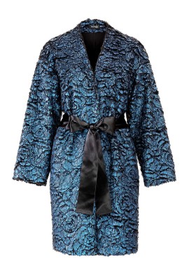 Pattern Faux Fur O-Silhouette Coat (Burda 12/2018, Pattern No. 108 A)