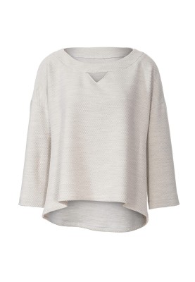 Pattern A-silhouette pullover with an asymmetrical bottom (Burda 4/2020, pattern number 116)