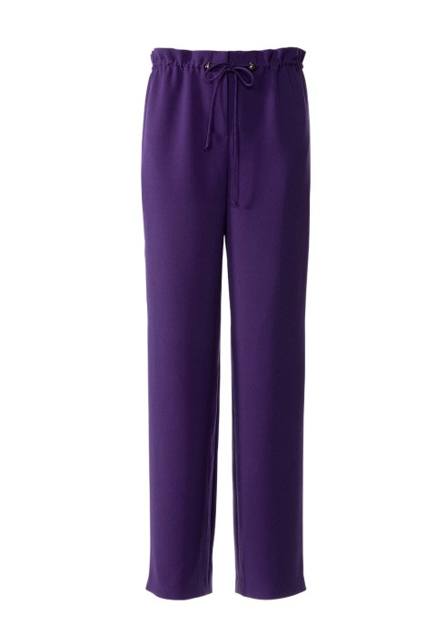 Pattern Straight-cut pants with drawstring around the waist (Burda 10/2019, pattern number 111 A)