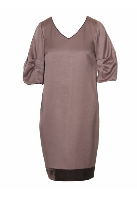 Pattern O-line dress with puffy short sleeves (Burda 12/2010, pattern number 130)