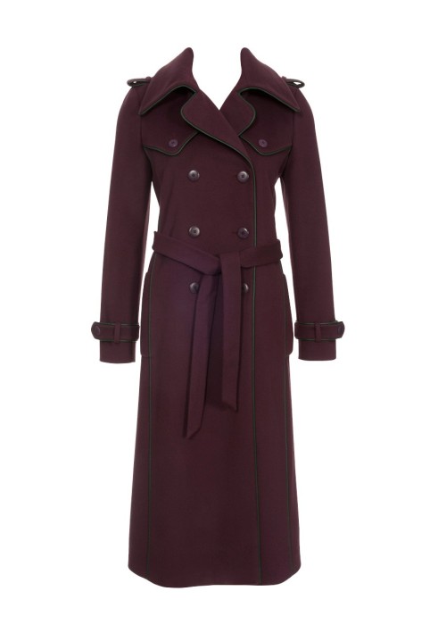 Pattern Double-breasted trench coat with flared yokes (Burda 11/2012, pattern number 118)