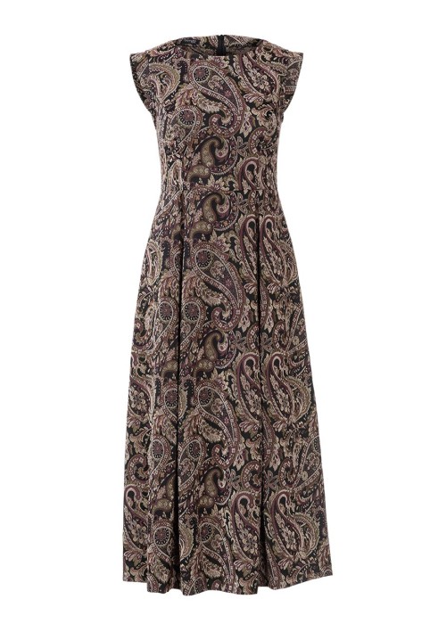 Pattern Cut-out dress with a lush skirt with pleats (Burda 10/2020, pattern number 106)