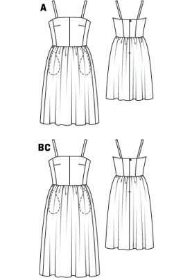 Выкройка Платье-сарафан шерстяное (Burda 11/2010, № выкройки 117 C)