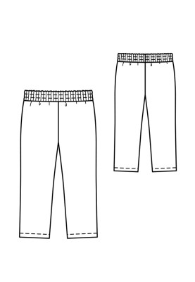 Pattern Wide-cut knitted trousers (Burda 11/2019, pattern number 132 A)