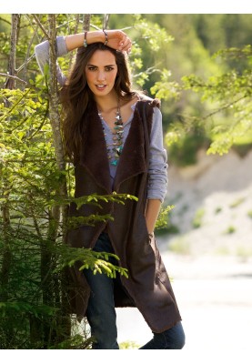 Pattern Long waistcoat made of artificial leather (Burda 10/2012, pattern number 112)