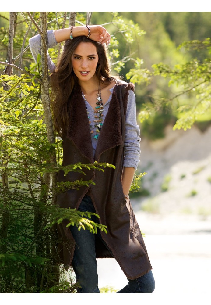 Pattern Long waistcoat made of artificial leather (Burda 10/2012, pattern number 112)