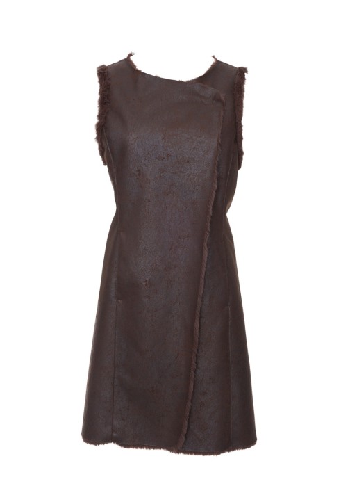 Pattern Long waistcoat made of artificial leather (Burda 10/2012, pattern number 112)