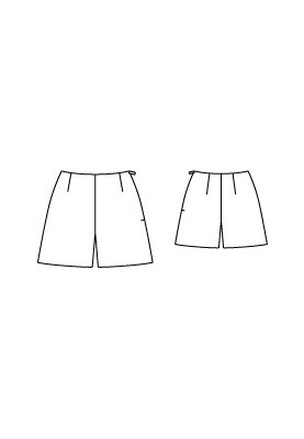 Short leather shorts pattern (Burda 12/2011, pattern number 112)