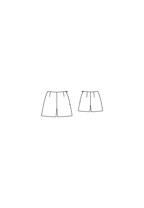 Short leather shorts pattern (Burda 12/2011, pattern number 112)