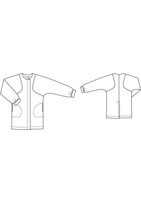 Pattern Windbreaker jacket without a hood (Burda 4/2012, pattern number 114)