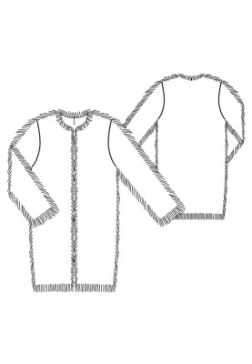 Pattern A coat of simple cut made of artificial fur (Burda 11/2011, pattern number 101)