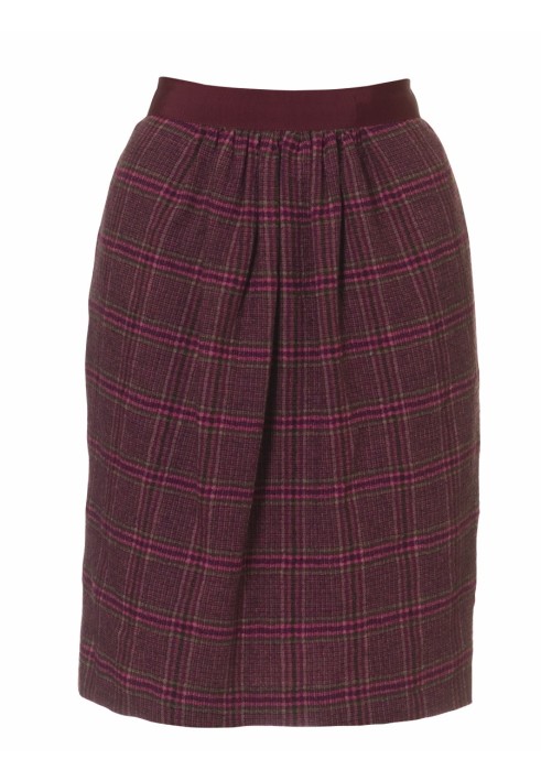 Pattern Tulip skirt made of wool fabric (Burda 10/2010, pattern number 115 B)