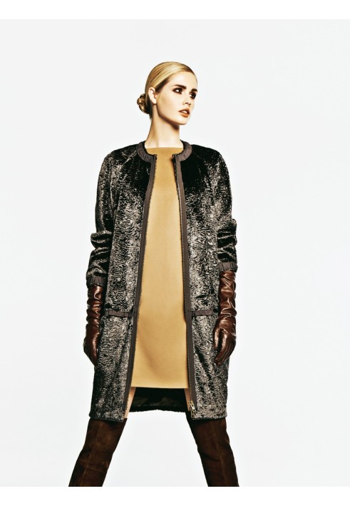 Pattern Fur coat with raglan sleeves (Burda 12/2011, pattern number 114)