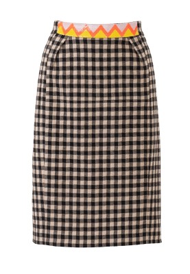 Pattern Pencil skirt with oblique pleats (Burda 11/2018, pattern number 114 B)