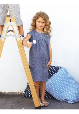 Pattern Linen dress with a through fastener (Burda 4/2012, pattern number 146)