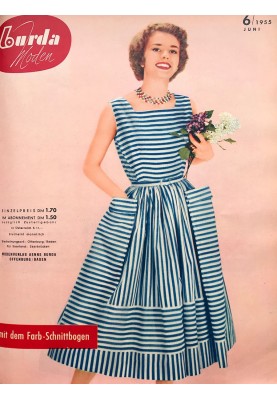 Выкройка Платье винтажное из Burda Moden 6/1955 (Burda 7/2020, № выкройки 121)