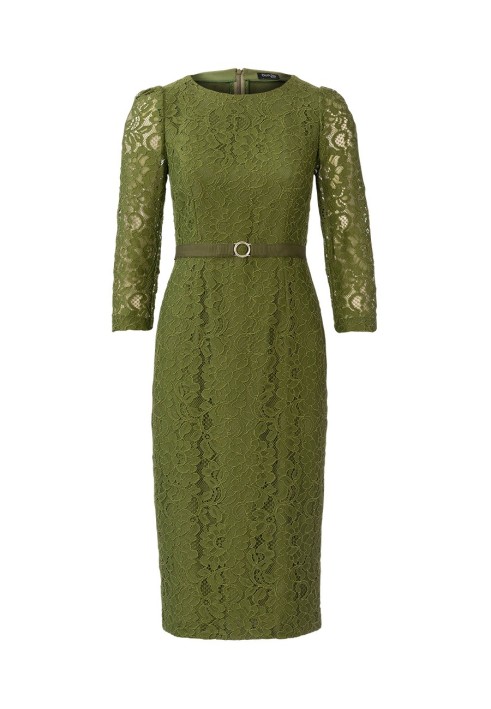 Pattern Sheath lace dress with belt (Burda 10/2020, pattern number 107)