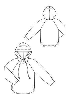 Pattern Anorak with raglan sleeves and hood (Burda 11/2019, pattern number 113)