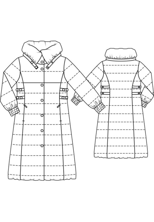 Pattern Quilted tailored coat (Burda 1/2010, pattern number 132)